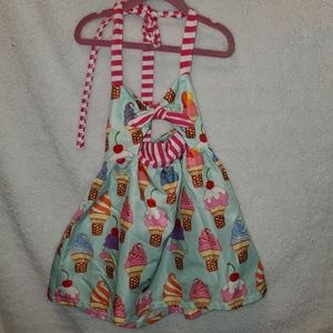 Girls halter dress cute ice cream size 3T